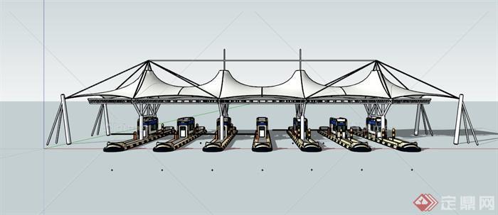 某告诉公路收费站SU模型[原创]
