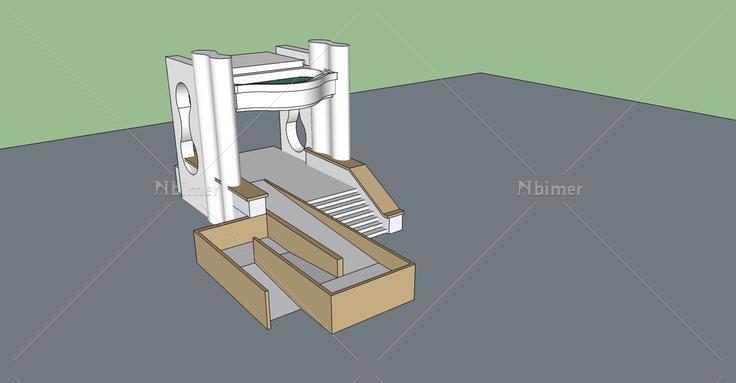 建筑构件-门头入口(75862)su模型下载