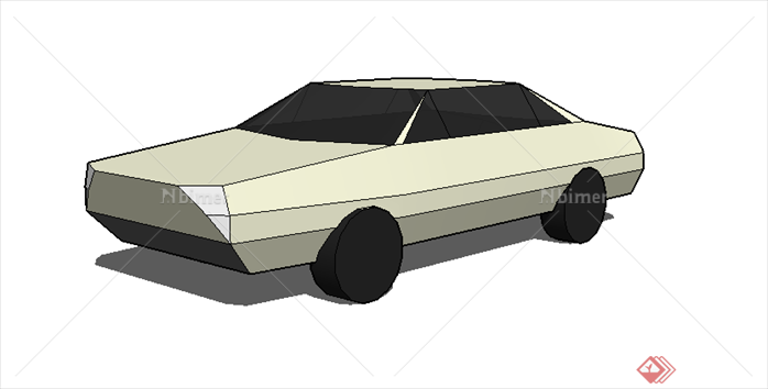 某小汽车方案设计SU模型素材