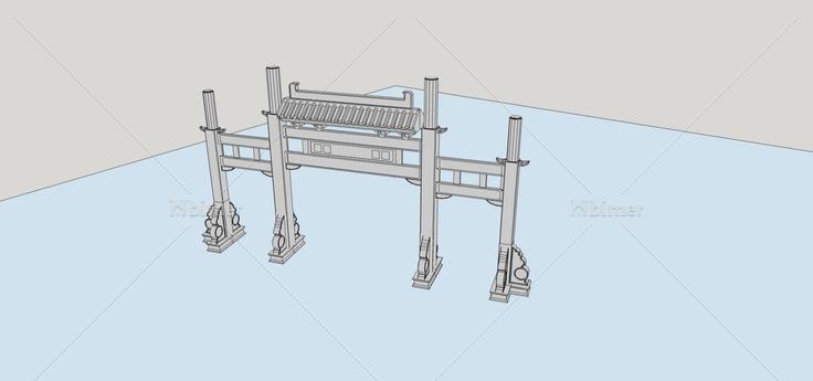 牌坊(70099)su模型下载