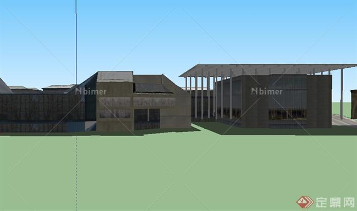 某地多层商业建筑设计SU模型