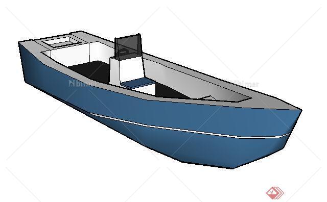 设计素材之交通工具 小船设计方案SU模型素材2
