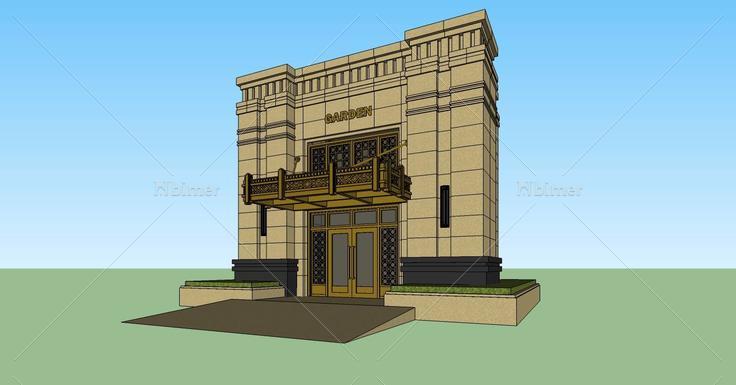 新古典风格门头入口(80219)su模型下载