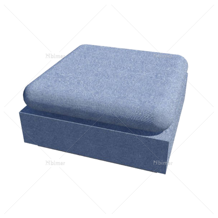蓝色布制沙发