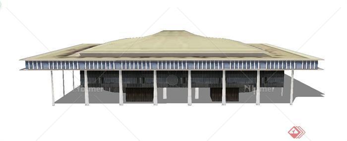 某欧式国会大厦建筑设计SU模型
