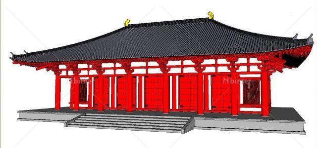 ★★★  唐 招提寺 SU 模型+ 古建文化简介 ★★