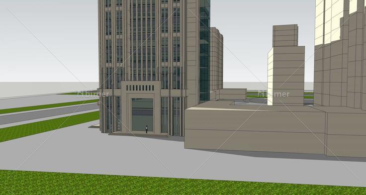 现代高层办公楼(39340)su模型下载
