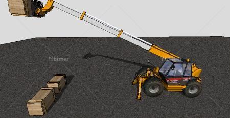 吊车sketchup模型下载-1