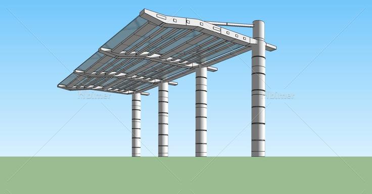 建築構件-雨棚(70660)su模型下載