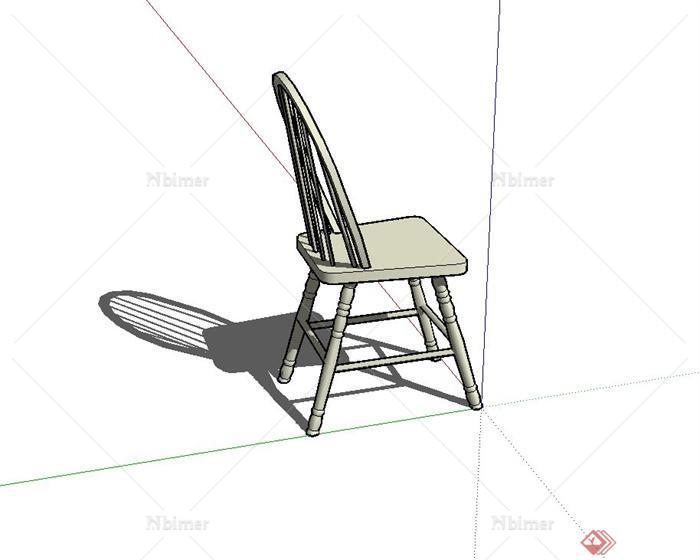 现代风格阳台椅子设计su模型[原创]