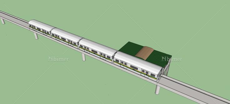 轻轨站(80469)su模型下载