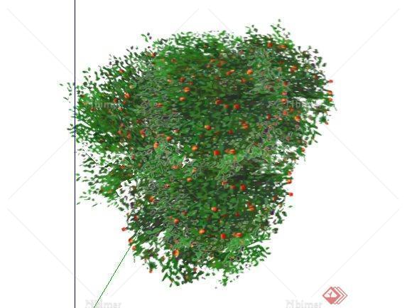 手绘2D灌木10SketchUp(SU)3D模型