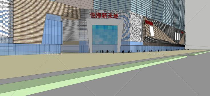 现代商业综合体(52314)su模型下载