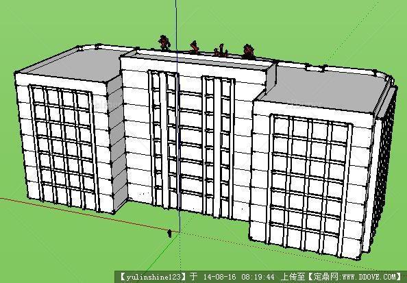 燕山大学图书馆建筑设计模型