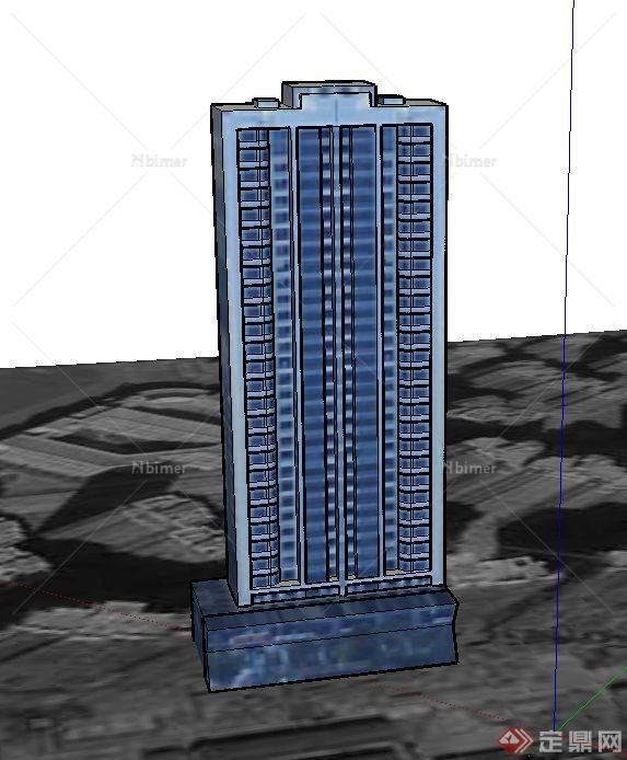 某高层住宅建筑设计SU模型（4）