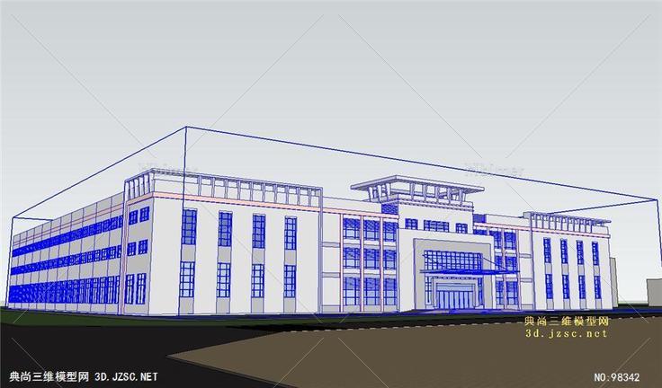 厂房设计SU模型