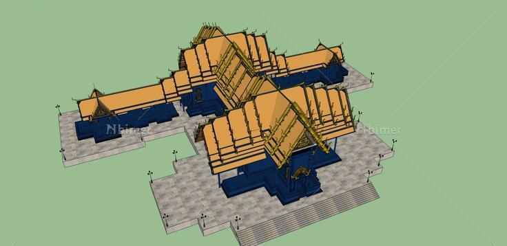 泰式寺庙(33088)su模型下载