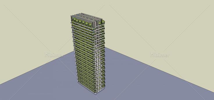 高层生态住宅楼(73425)su模型下载