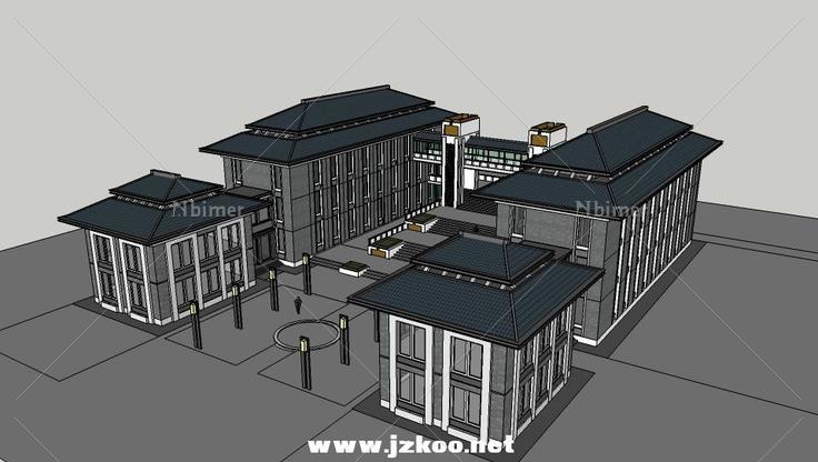 「vip」 总部基地办公 产业园建筑模型