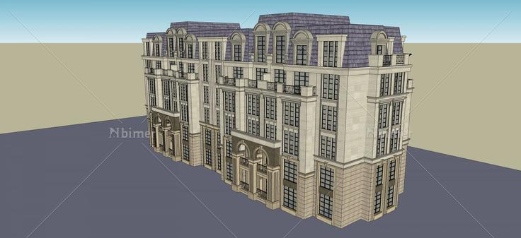 法式花园洋房(47836)su模型下载