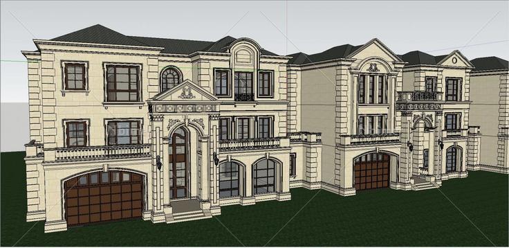 1013法式别墅欧式别墅04(195929)su模型下载