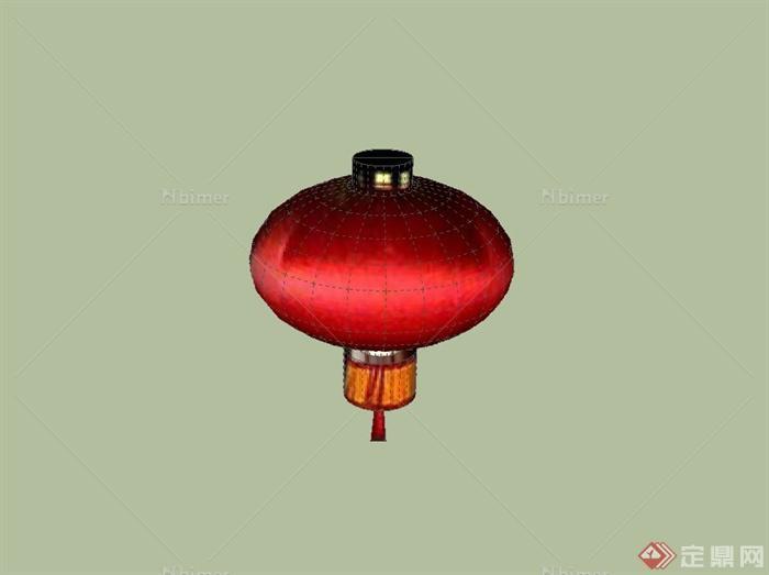 古典中式风格红灯笼设计su模型[原创]