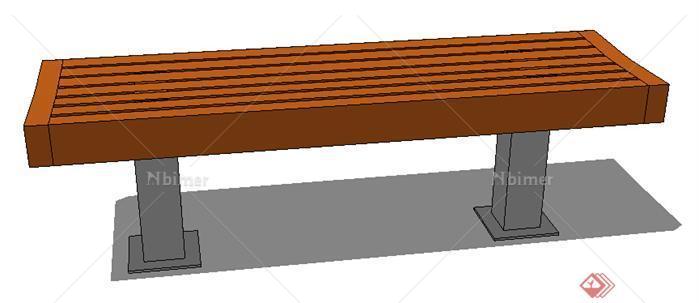 园林景观之坐凳设计该方案su模型7