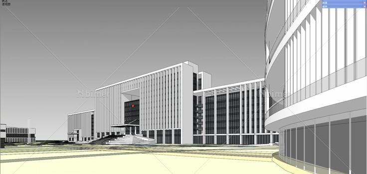 政府办公楼3(179442)su模型下载