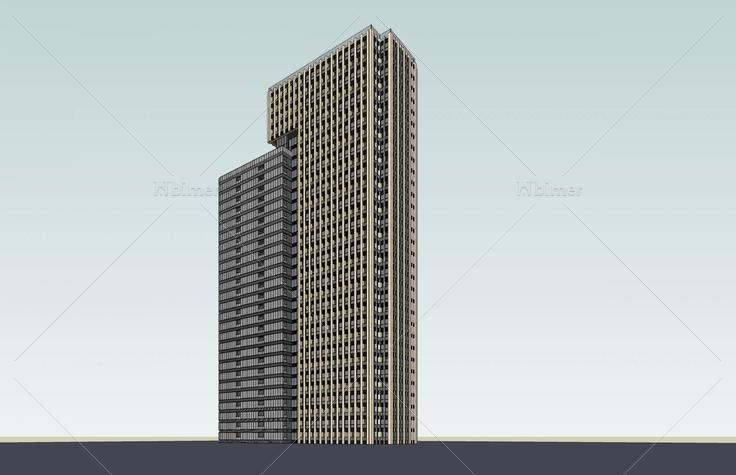 现代高层办公楼(49103)su模型下载