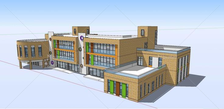 0926英式现代欧式幼儿园模型(182059)su模型下载