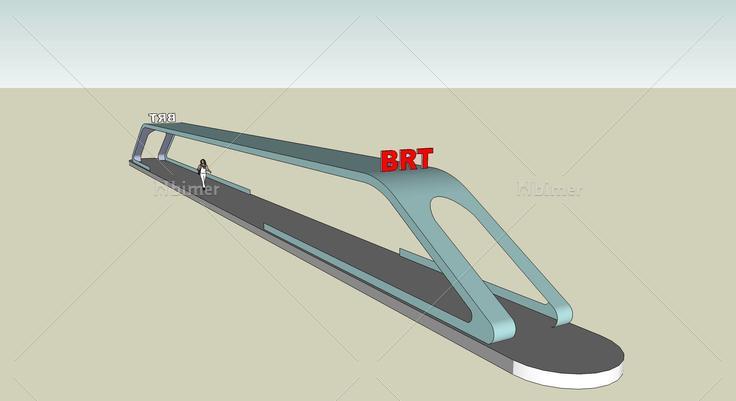 BRT交通站(102969)su模型下载