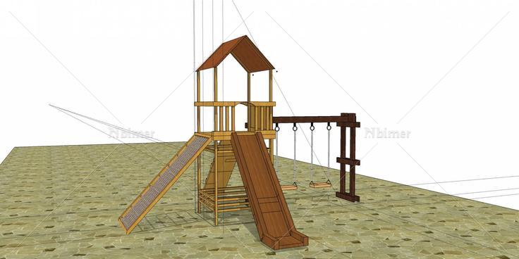 儿童景观游乐设施公园2(142973)su模型下载