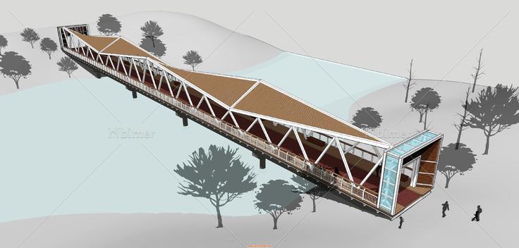 為論壇添磚加瓦~鋼構景觀橋精細模型