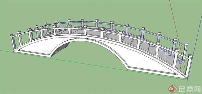 拱桥、树池、景石su模型[原创]