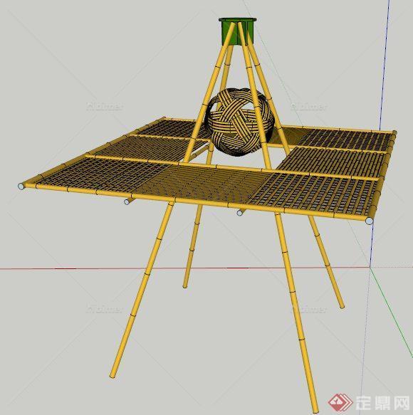 竹子凉亭模型图片大全图片