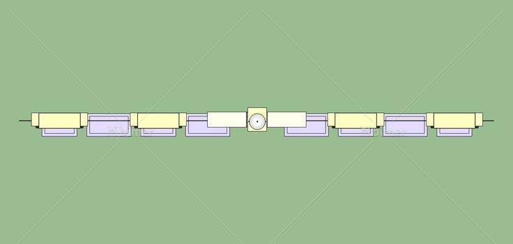 建筑构件-围墙(78789)su模型下载