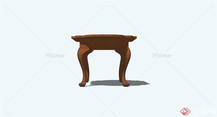 新古典风格精致桌子设计SU模型