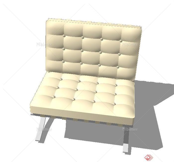 现代室内懒人沙发设计SU模型[原创]
