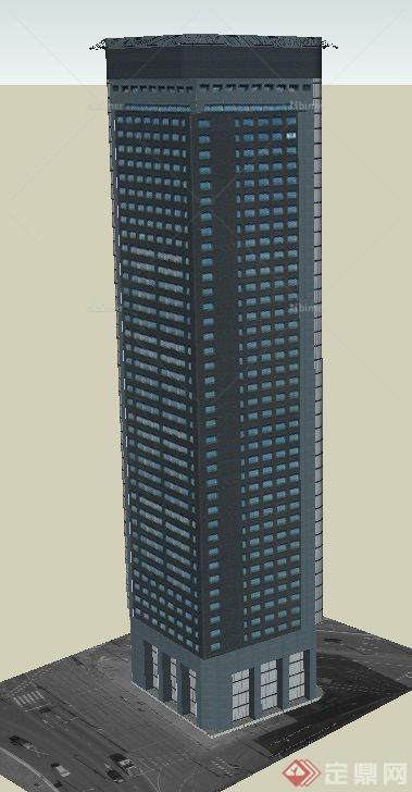 某综合办公大楼建筑设计SU模型