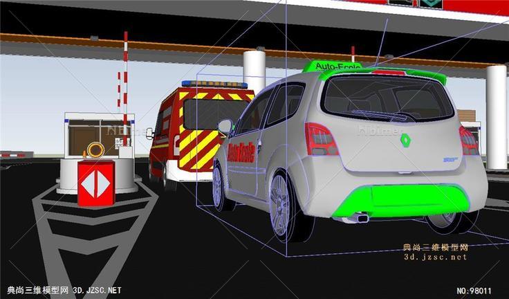 高速收费站模型