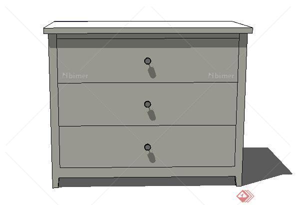 设计素材之家具 柜子设计素材su模型6