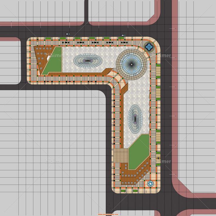 一个商业建筑模型