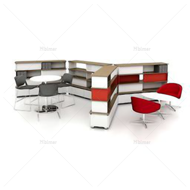 办公室现代风格桌椅组合
