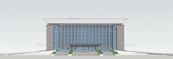 综合行政楼3(179452)su模型下载