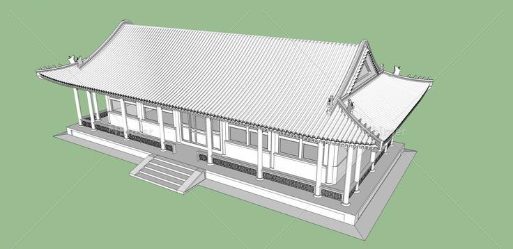 中式景观建筑(32884)su模型下载