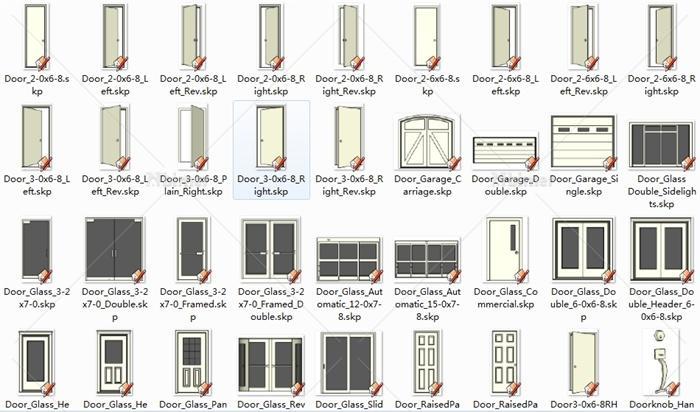 室内、园林、建筑节点SU模型组件库