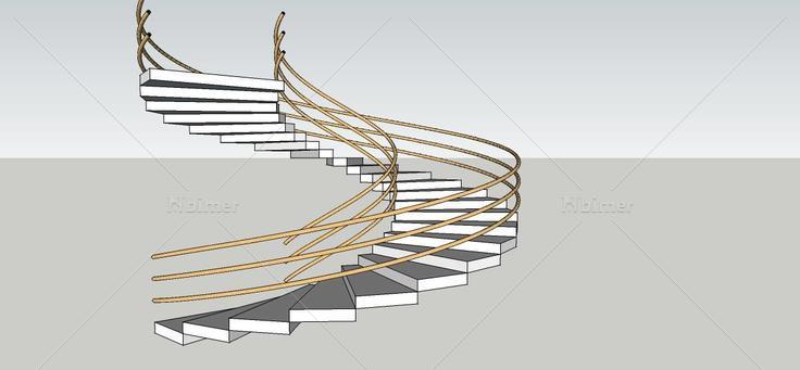 螺旋楼梯(89336)su模型下载
