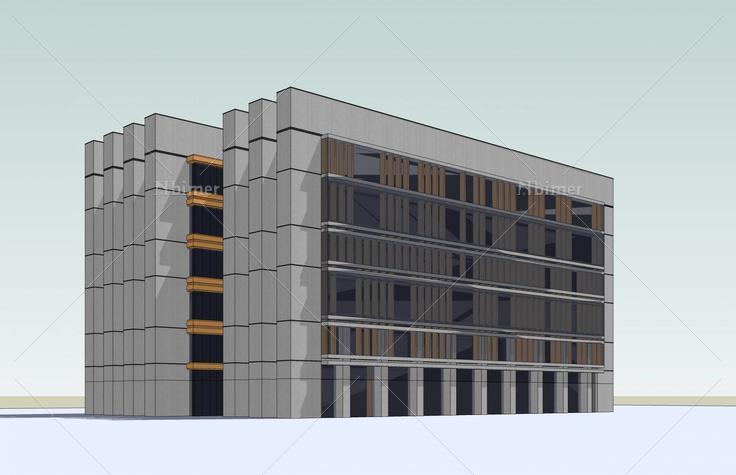 现代多层办公楼(44450)su模型下载