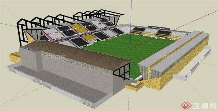 某现代足球赛体育馆建筑设计SU模型