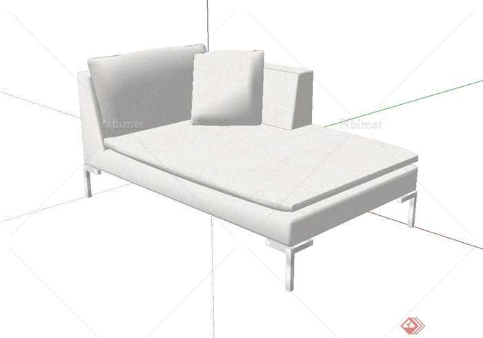 现代简约风格详细客厅沙发设计SU模型[原创]